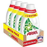 Ariel Detergente Lavadora Líquido- 116 Lavados (Pack 4 x 29)- Original